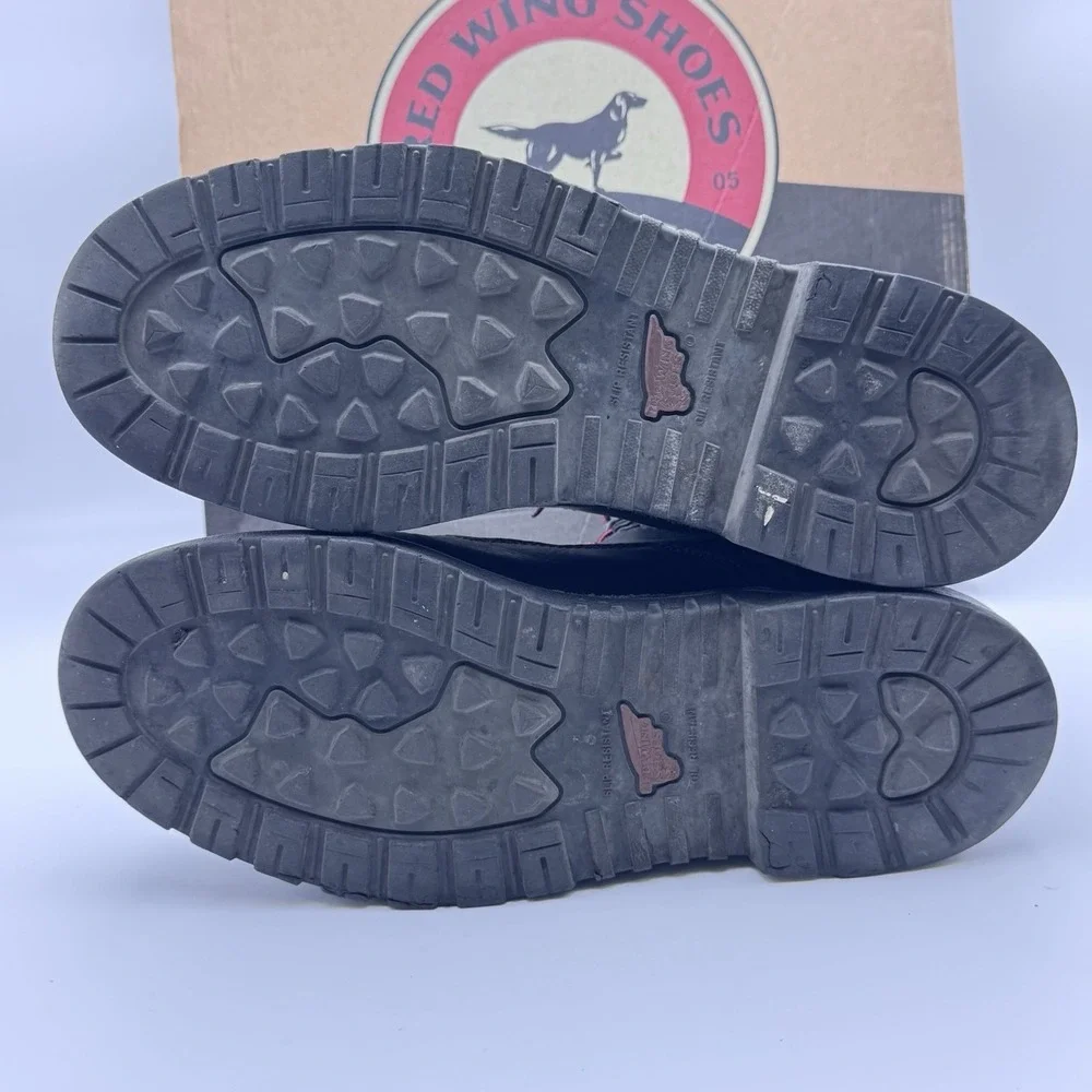 Red Wing 2400 EH Safety Toe Waterproof Work Boots Mens 10.5D Black ASTM F2413-11